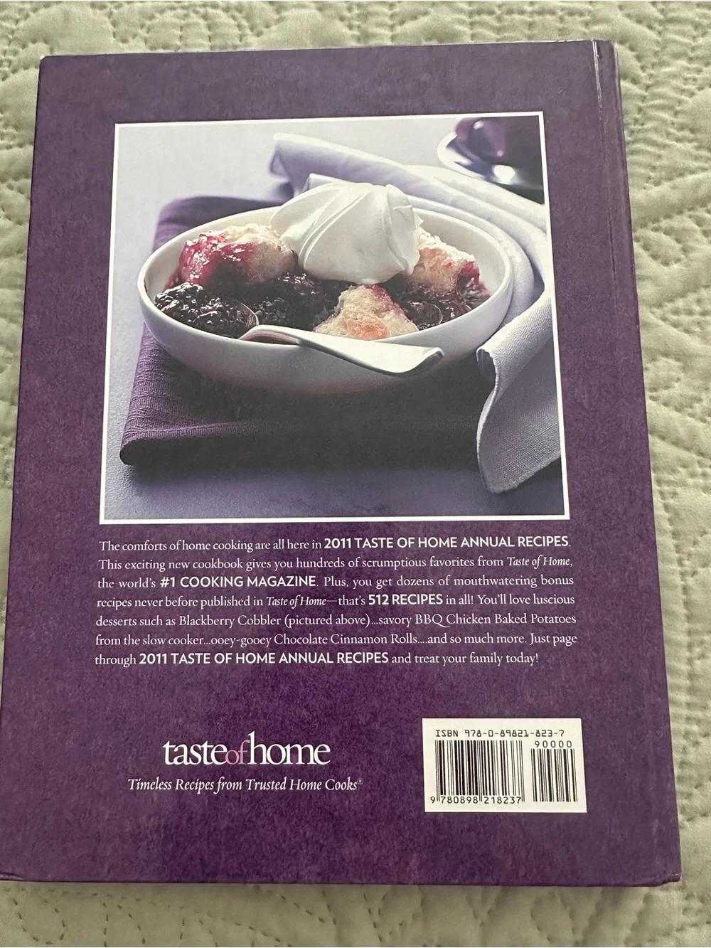 Taste of Home 2011 Annual Recipes Cookbook  512 Recipes